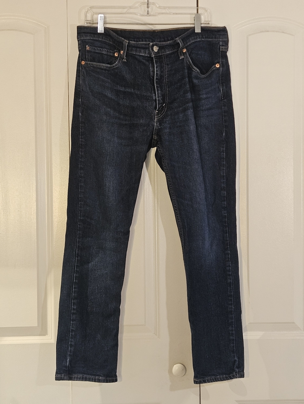 Levi's Men's Jeans 36x30 511 Blue Slim Fit Flexible Denim Pants Dark Wash